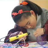 QCREATE Adjustable Temperature 3D Pen with LCD Display