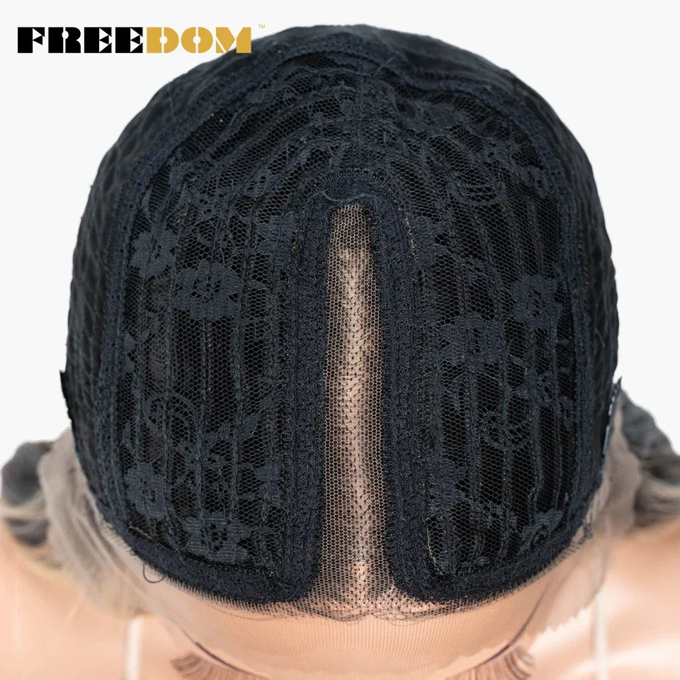 FREEDOM Synthetic Lace Front Wigs Body Wave Ombre