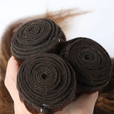 Highlight Kinky Straight Bundles Brazilian P4/27 Ombre Brown