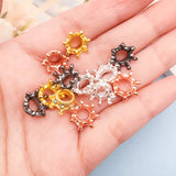 10PCS 4 Colors Rhinestone Insert Big Hole Crown