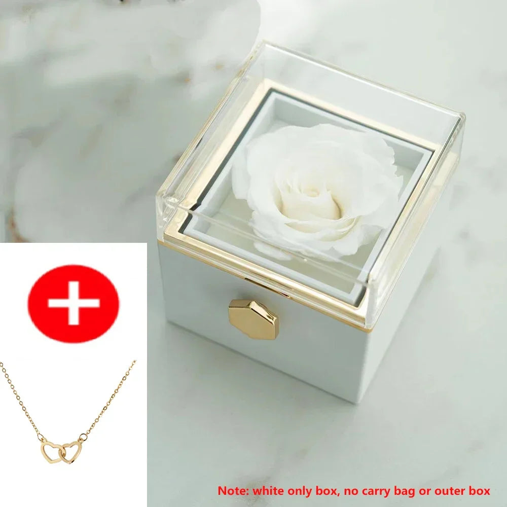 2024 New Valentine Eternal Rose Jewelry Ring Box