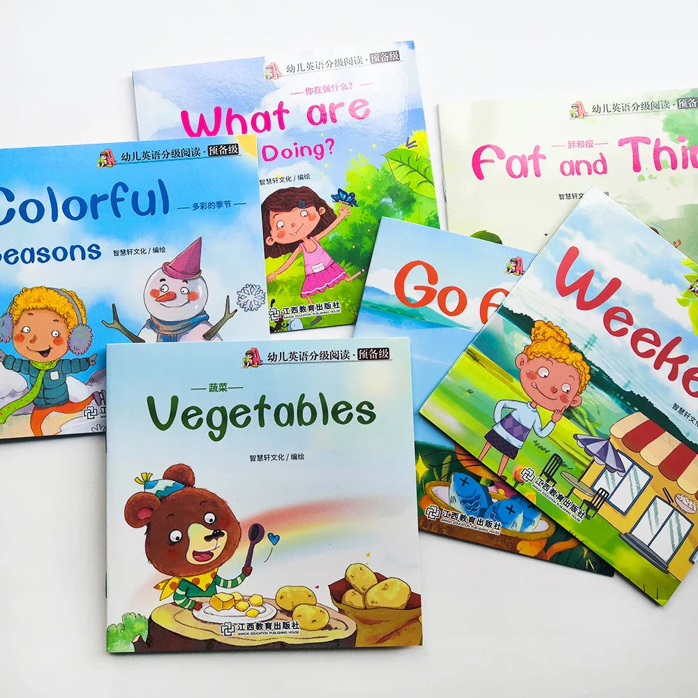 Kids English Words Learning Picture Books Montessori Bedtime