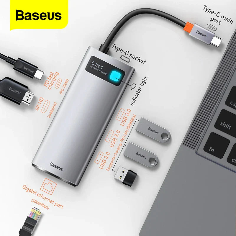 Baseus USB C HUB USB 3.0 3 0