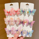 1pc Random Colorful Butterfly Hairpins Girl Hair Clips