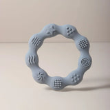 Cute Baby silicone ring teether Baby oral care
