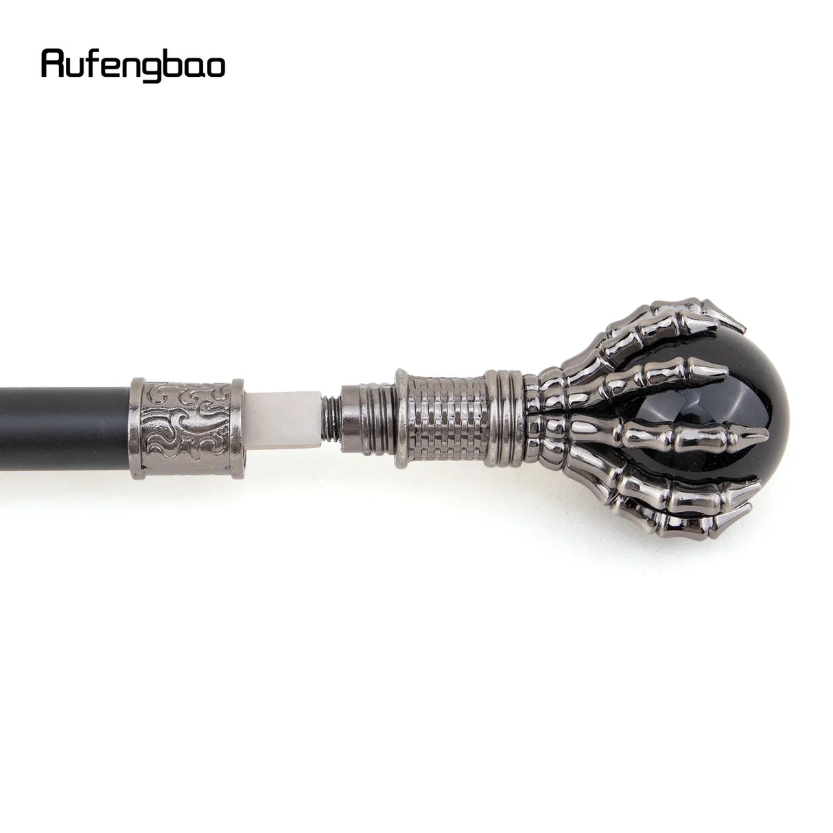 Colorful Glass Ball Single Joint Walking Stick with