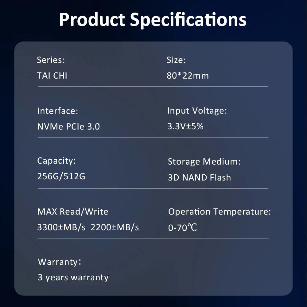 HUADISK SSD NVMe M2 1TB 512GB Internal SSD