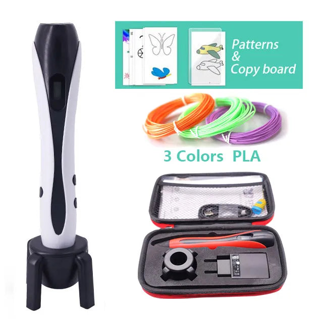 Versatile 3D Printing Pen Set with 20 Vibrant