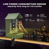 Outdoor Garden Waterproof Smart Window Bird Feeder Wildlife