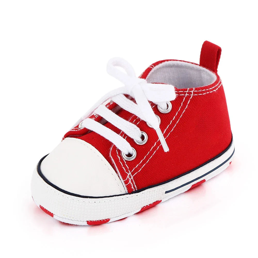 Baby Canvas Classic Sneakers Newborn Print Star Sports