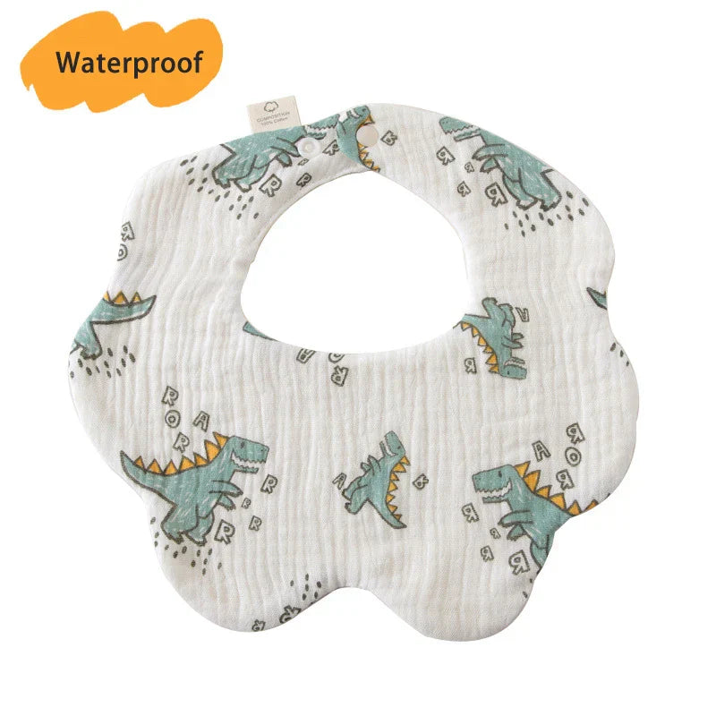 New Thickened 7 Layers Cotton Waterproof Baby Bibs