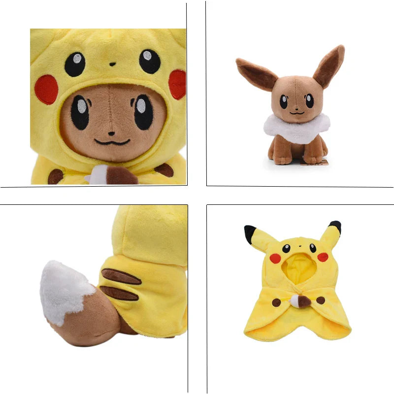 12 Inch Pikachu Cosplay Eevee Pokemon Weighted Plush