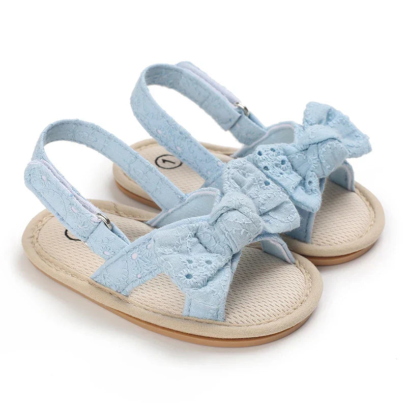 Girls' sandals Bowknot pearl sandals Children's sandals Toddler