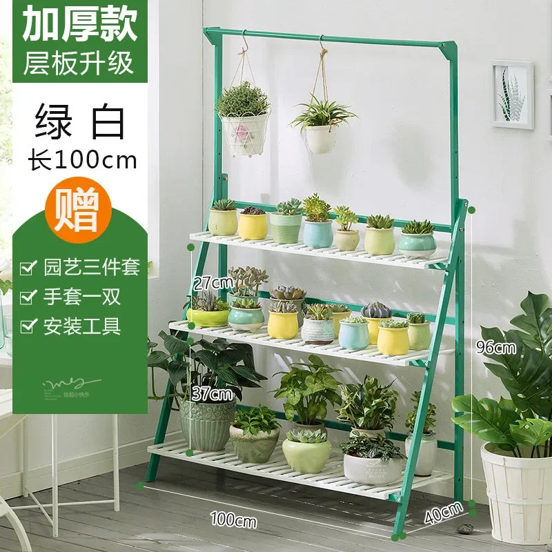 Plant Stand Storage Shelf 3-Tier Hanging Stand for