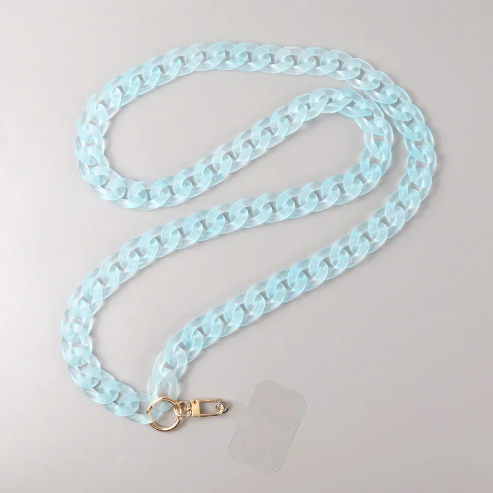 FishSheep 12 Colors Frosted Acrylic Chain Crossbody Phone
