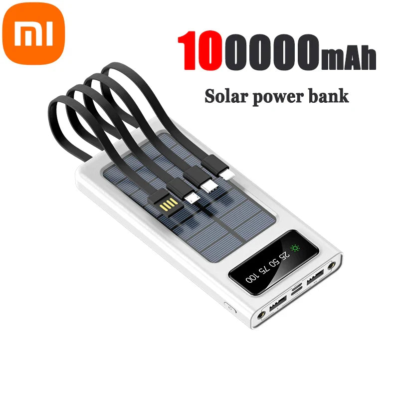 Xiaomi Solar Power Bank 200000mAh Solar Battery Large