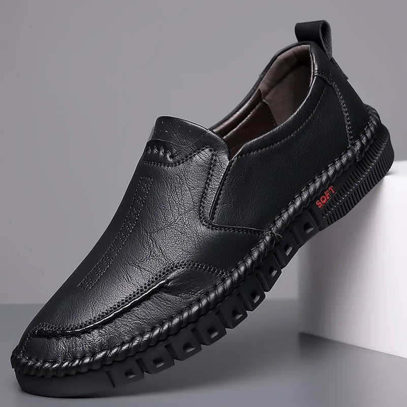 2023 Business Leather Shoes Moccasin Shoes Breathable Men's