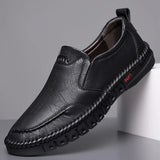 2023 Business Leather Shoes Moccasin Shoes Breathable Men's