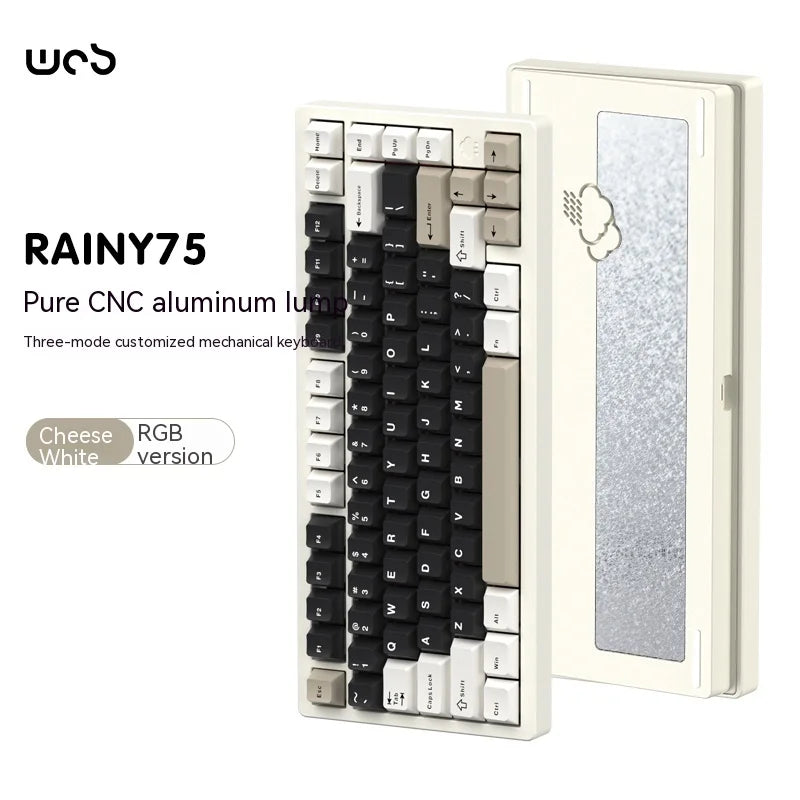 Wob Rainy75 Mechanical Keyboard CNC Aluminum Alloy RGB