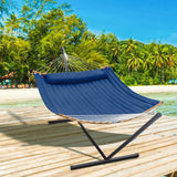 Curved-Bar Hammock with Stand, 2 Person Heavy Duty