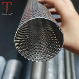 Tanium Perforated Tube TitaniumStainless Mesh Screen Filter Cylindrical