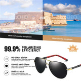 CLLOIO Men Classic Aluminum Polarized Sunglasses Women Driving