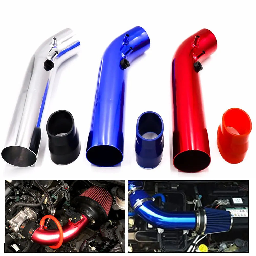 Universal Aluminum car Air Intake Pipe kit 3''