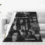 Damon Salvatore The Vampire Diaries Flannel Blankets Vintage