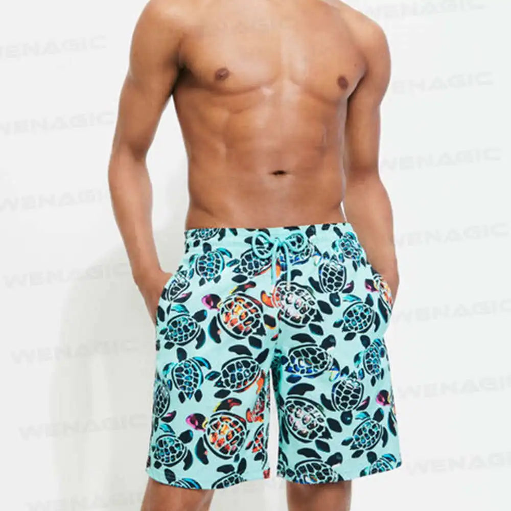 New Summer Men Swimwear Swim Trunks Beach Board