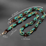 Multifunctional cross body women acrylic handbag strap bag