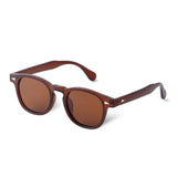Retro Square Polarized Sunglasses Men Fashion Rivets Driving