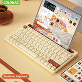 Wireless Bluetooth Keyboard 87 Keys Three-mode Silent Mini
