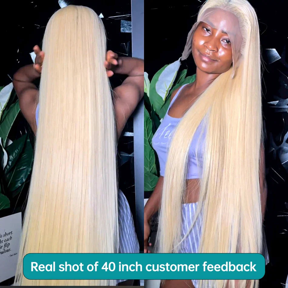 Rosabeauty 40 Inches 613 Honey Blonde 13X6 HD