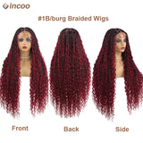 613 Blonde Bohemian Box Braids Wigs Full Lace