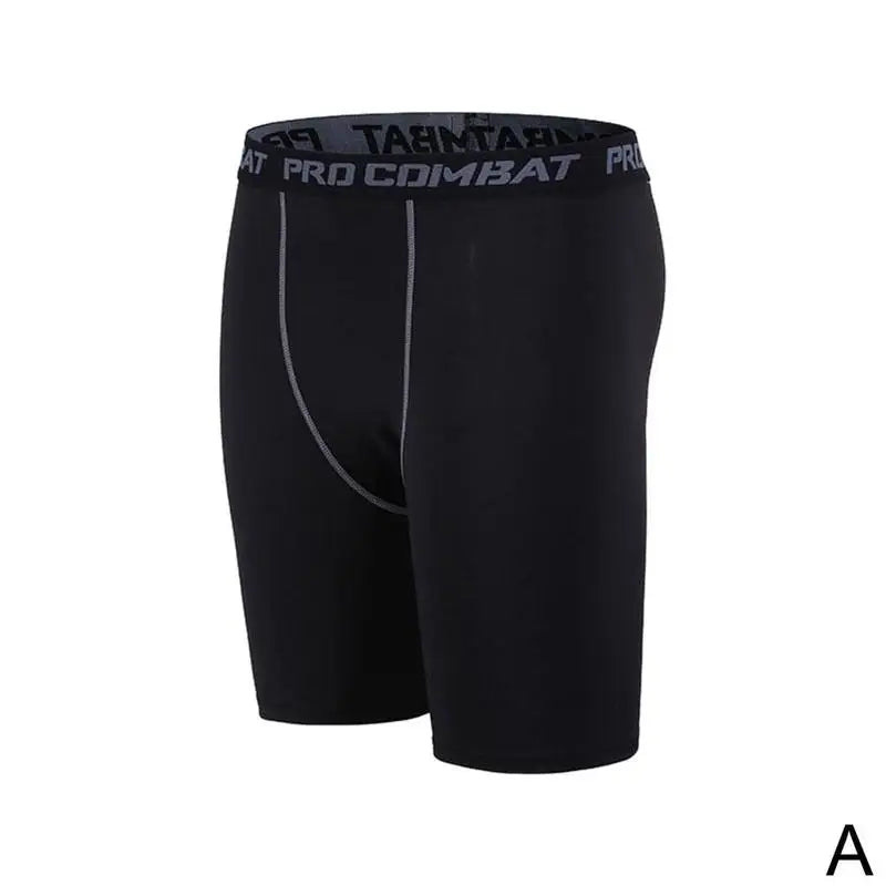 New Male Fitness Quick-Drying Tight Shorts Elastic Compression