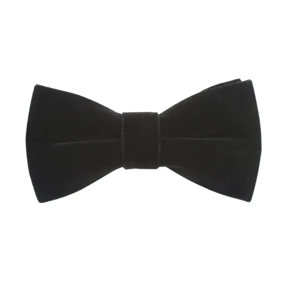 Navy Blue Black Velvet Bowties For Man Bowtie