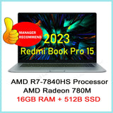 【Russia Stock】 Xiaomi RedmiBook Pro 15 2023 Laptop R7-7840HS/R5-7640HS AMD 780M/760M 16G RAM 512G/1T 3.2K 120Hz 15.6'' Notebook