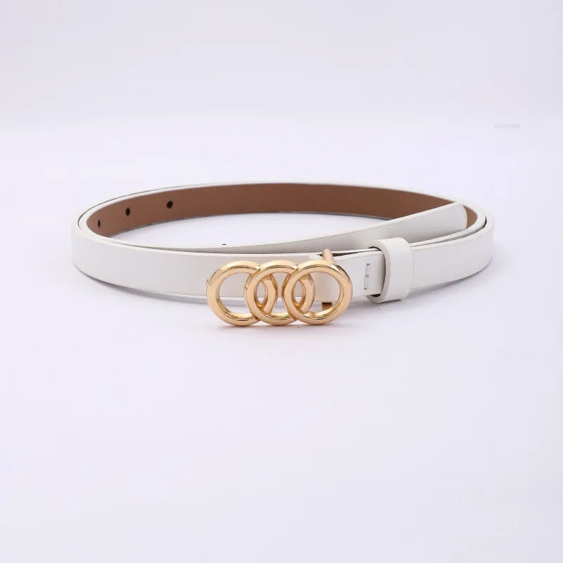 1/3/5/10PCS Women’s Leather Belts Removable Letter M Plate