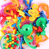 29-197pcs Set DIY Construction Marble Run Race Track