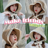 Versatile Lace Edged Vintage Hat Fashion Lace Edged