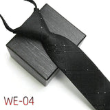 New Suit Business Zipper Tie for Man 48*7cm