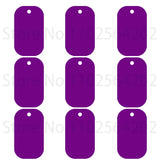 20pcs Aluminum Blank Rectangular Pet Dog Tag Custom