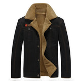 Winter Mens Denim Jacket High-quality Wool Thicked Thermal