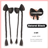 FORLISEE Bowknot Halftie High Ponytail Wig Clip Hair