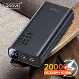 QOOVI Power Bank 20000mAh Portable PD 20W Fast