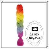 24Inch Synthetic Long Jumbo Ombre Braiding Hair For
