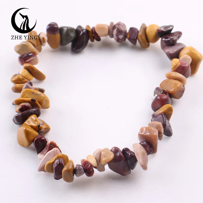 Stretch Natural 5-8mm Chips Bead Bracelet Healing Crystal