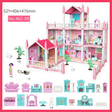 3D DIY Dream Princess Castle Villa Assembly Doll