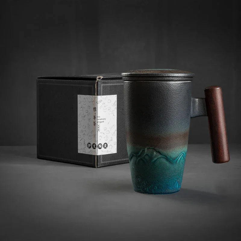 Creative Retro Mug Ceramic Large Tea Cup Coffee