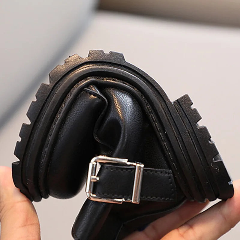 Autumn Winter Girls Children Boots Soft Rubber Bottom